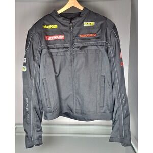 Sedici Podio SEDM17 Motorcycle Jacket Mens 2XL Black Armored Mesh Liner
